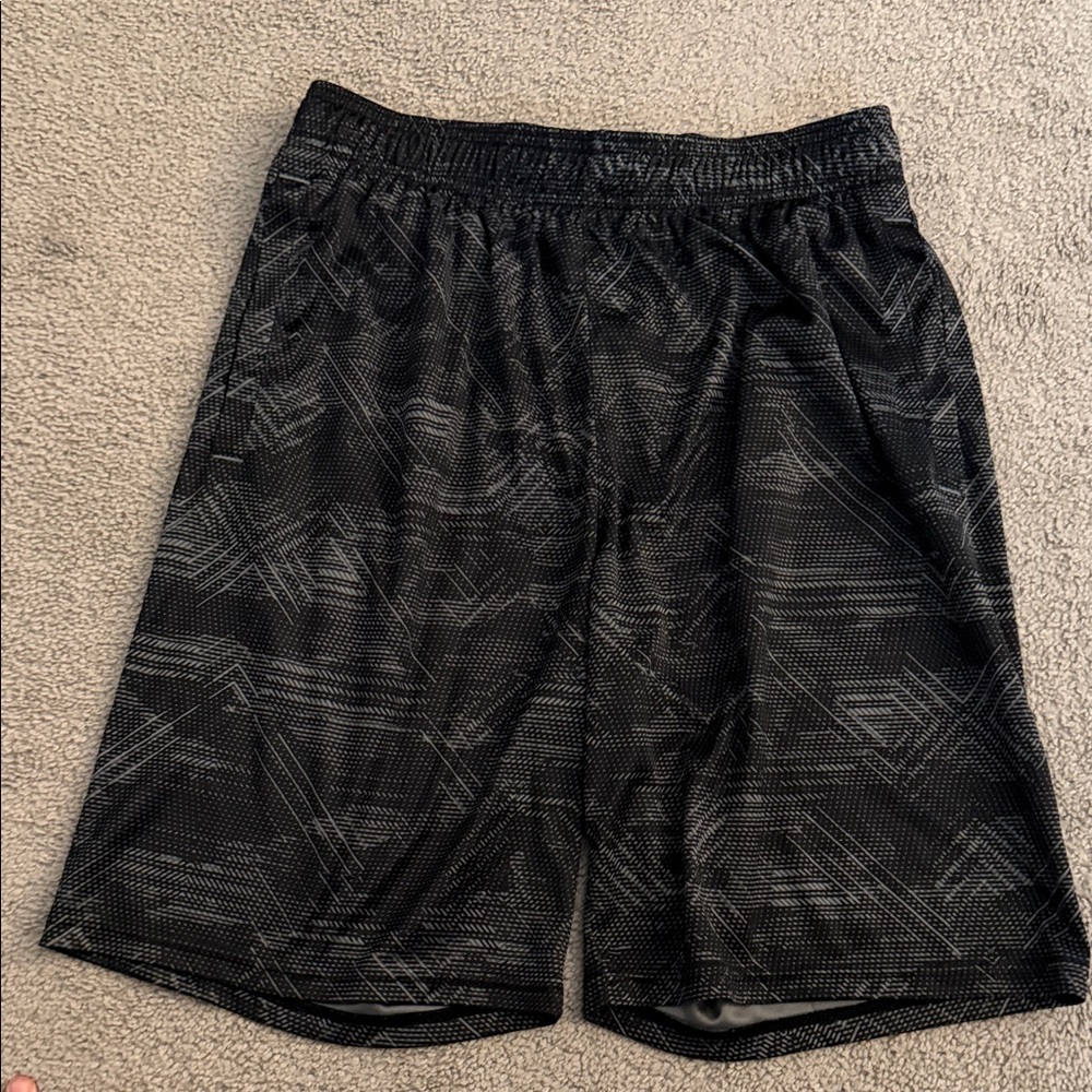 Champion Black Patterned Athletic Shorts